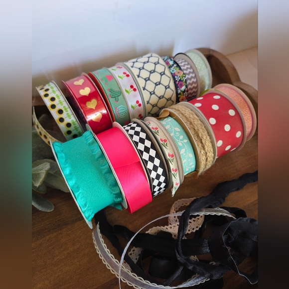 NWT Crafting Ribbon - Misc Patterns & Colors - Picture 2 of 4